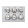 Pendientes plata circonitas y perlas